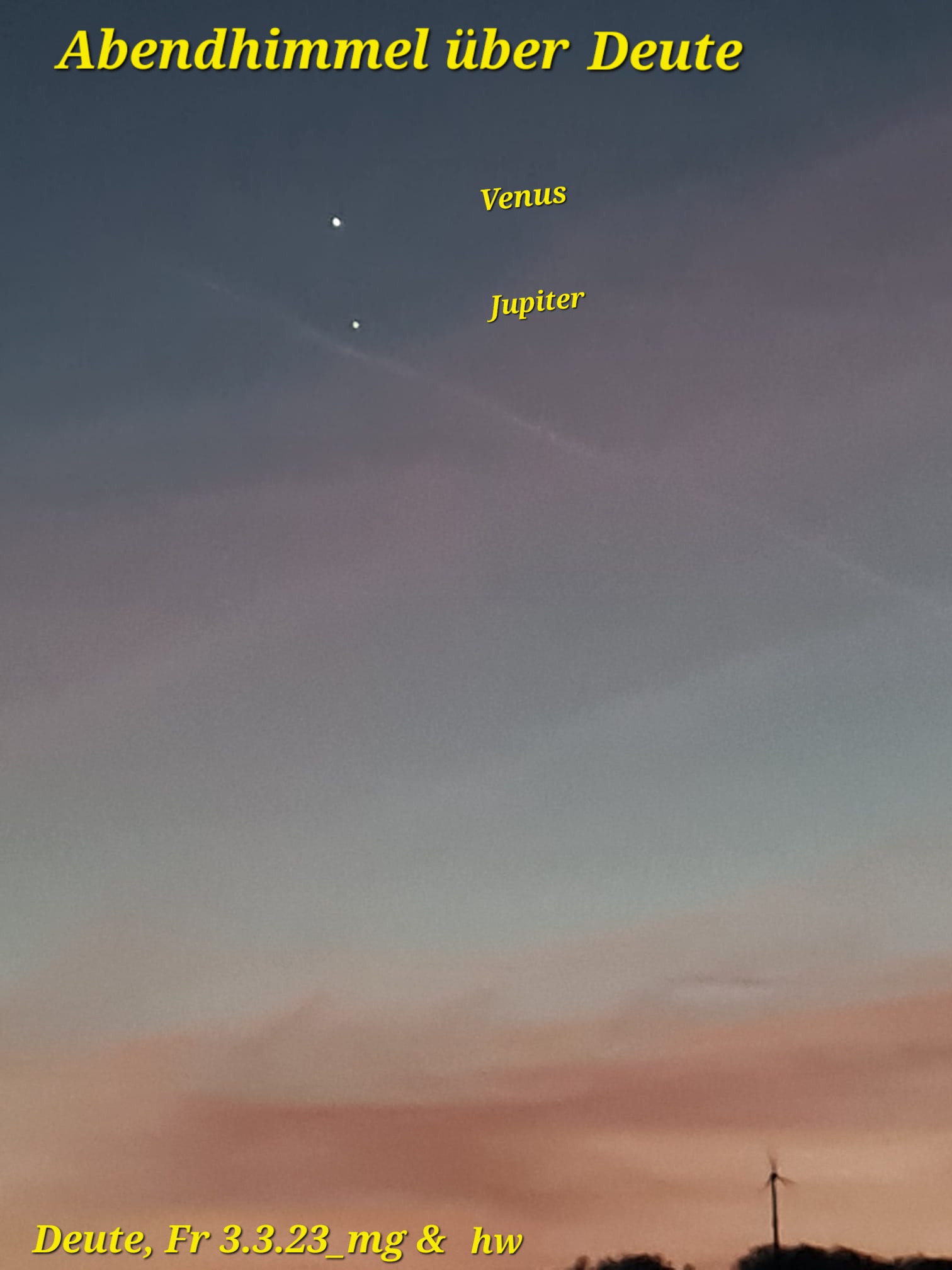 20230303 210040 Deuter Abendhimmel mit Venus Jupiter