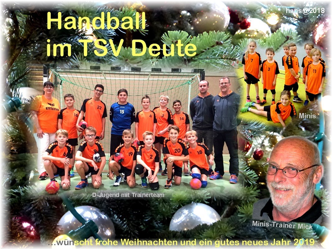 Web P1020876 TSV Deute Handball wünscht froge Weihnachten 2018