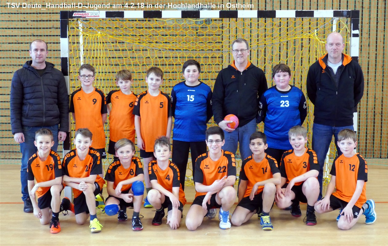 TSV Deute Handball D Jugend am 4.2.18 in Ostheim