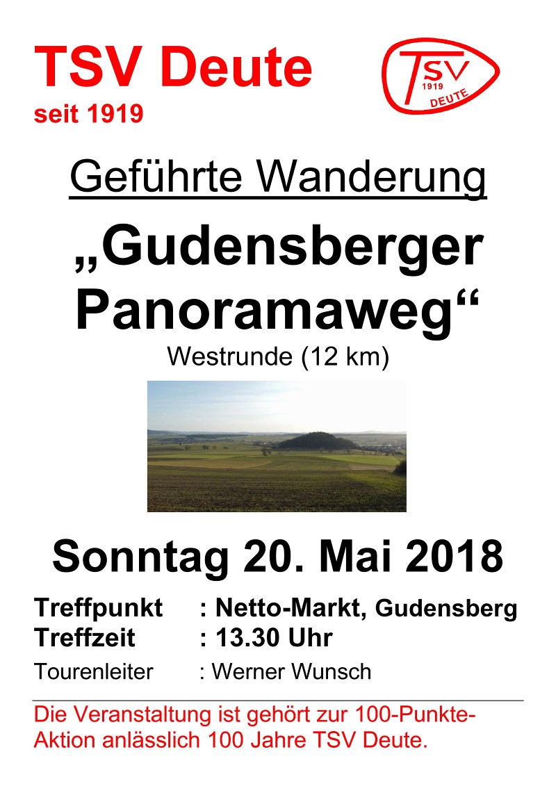 Web TSV Deute Plakat Wandern 2