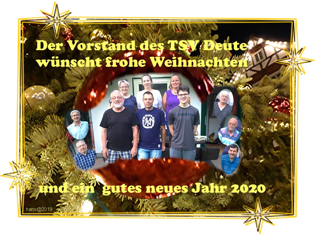 Web Web TSV Deute Vorstand zu Weihnachten 2019